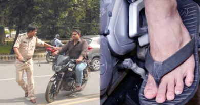 चप्पल पहनकर बाइक और कार चलाने वाले हो जाए सावधान! यातायात पुलिस एक झटके में काट देगी 1 हजार रुपये का चालान