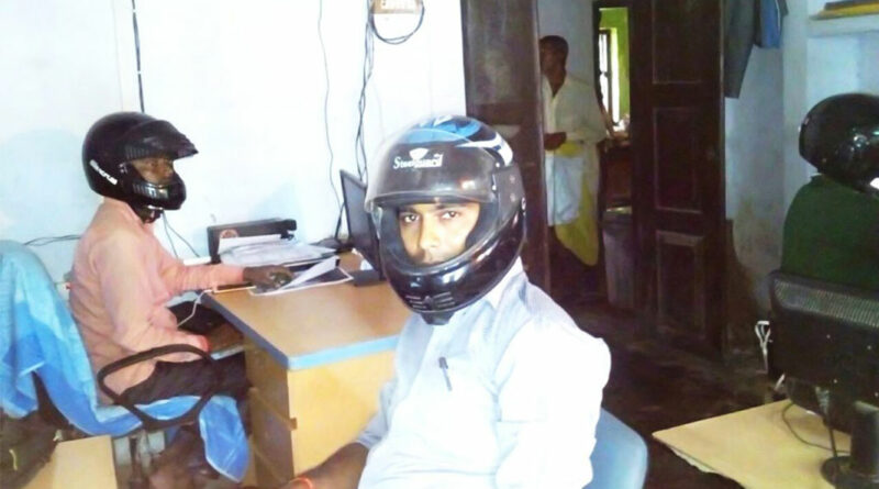 helmet in office 5